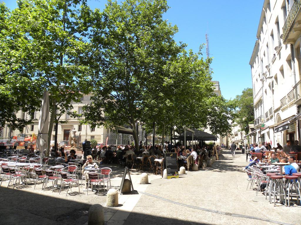 Ferienwohnung La Terrasse Du Marche Aux Fleurs Montpellier Exterior foto